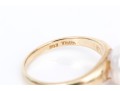 Tiffany & Co. 14k Yellow Simple Cultured Freshwater Pearl Solitaire Ring, Size 3, See Note
