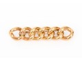 10k Yellow Gold Vintage Chain Motif Bar Pin Brooch