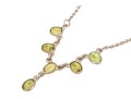 Sterling Silver Striking Bezel Set Peridot Necklace