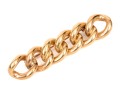 10k Yellow Gold Vintage Chain Motif Bar Pin Brooch