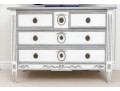 Fabulous Louis XVI Neoclassical Style Painted Three Drawer Commode