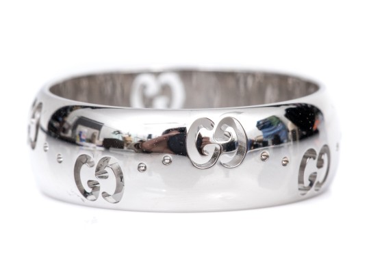 Gucci 18k White Gold 6mm 