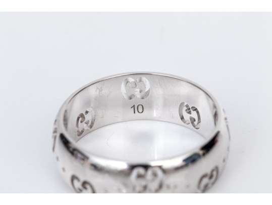 Gucci 18k White Gold 6mm 