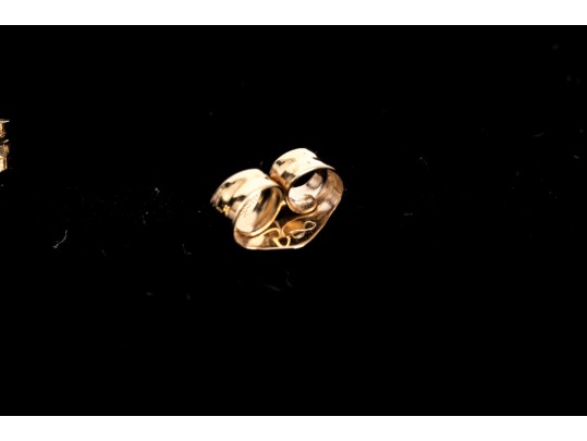 14k Yellow Gold Round Brilliiant Cut Diamond Stud Earrings, App. 3.11 TCW, See Note