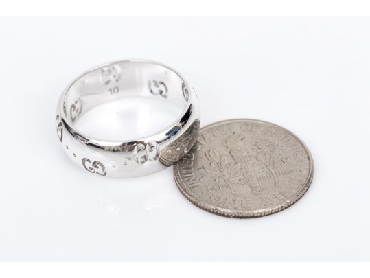 Gucci 18k White Gold 6mm 