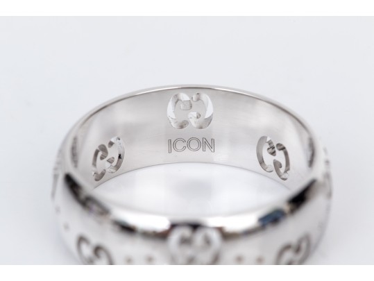 Gucci 18k White Gold 6mm 
