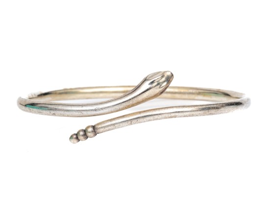 Tiffany & Co. Sterling Silver Elsa Peretti Snake Bangle Bracelet