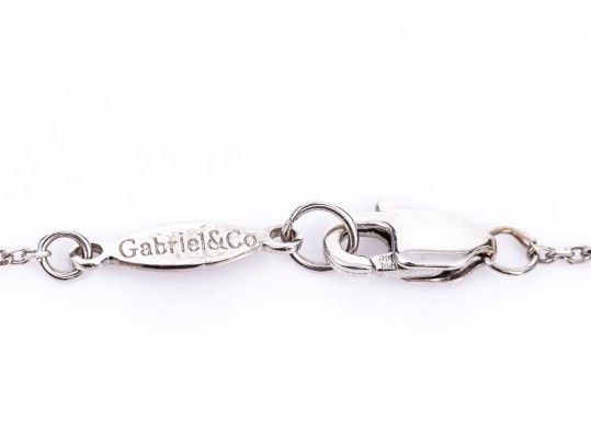 14k Gold Striking Pear Profile Pave Set Diamond Pendant, App. 0.28 TCW, With Chain