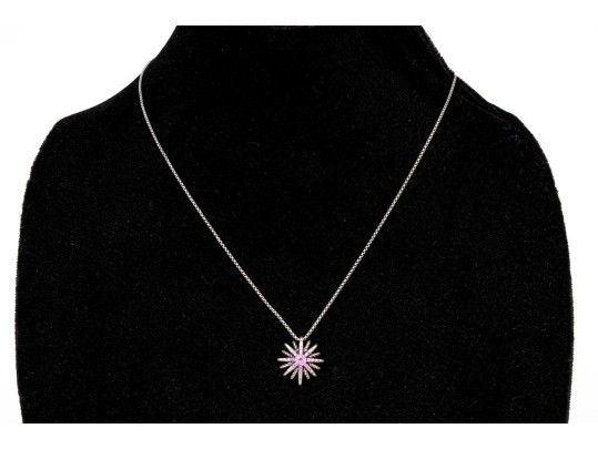 David Yurman Sterling Silver Special Edition Starburst Pendant And Chain, With Pouch