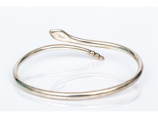 Tiffany & Co. Sterling Silver Elsa Peretti Snake Bangle Bracelet
