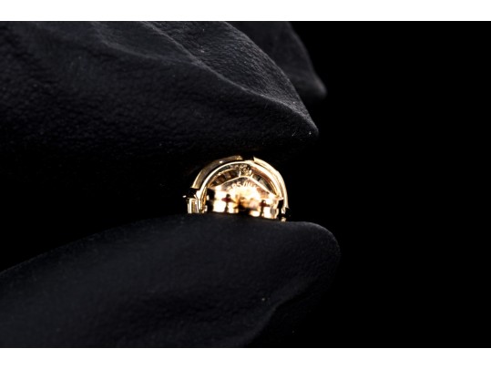 14k Yellow Gold Round Brilliiant Cut Diamond Stud Earrings, App. 3.11 TCW, See Note