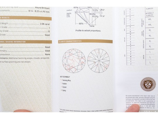 Round Brilliant Cut Diamond, 0.77 CTS, EGL Cert