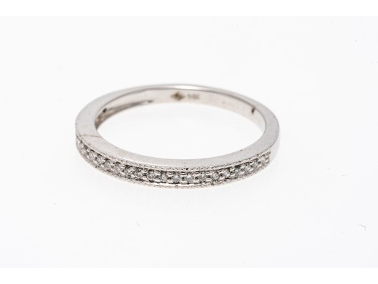 Platinum Prong Set Diamond Eternity Band App. 0.58 TCW, Size 6.25