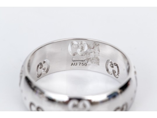 Gucci 18k White Gold 6mm 