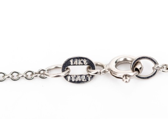 14k Gold Beautiful Round And Pear Brilliant Diamond Stack Pendant, App. 1.16 TCW, With Chain