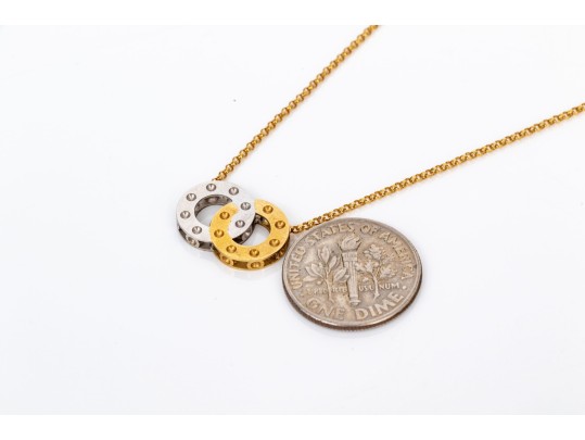 Roberto Coin 18k Yellow And White Gold Mini 
