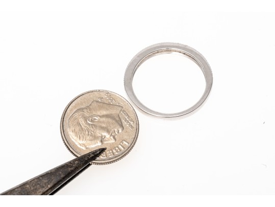 Platinum Prong Set Diamond Eternity Band App. 0.58 TCW, Size 6.25