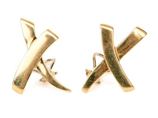 Tiffany & Co. Paloma Picasso 18k Yellow Gold Fabulous Large Grafiti Hugs 