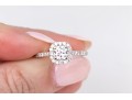 14k White Gold Diamond Ring, App. 1.10 TCW, Size 6.25+ Center Stone EGL Certed