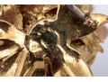18k Yellow Gold Vintage Diamond Set Floral 