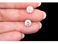 14k Yellow Gold Round Brilliiant Cut Diamond Stud Earrings, App. 3.11 TCW, See Note
