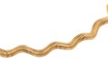 14k Yellow Gold Spiral Motif Snake Chain Bracelet