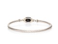 David Yurman Sterling Silver Petite Black Onyx And Diamond 
