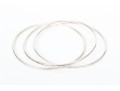 Tiffany & Co. Elsa Peretti Sterling Silver Simple Set Of Three Narrow Slip On Bangle Bracelets