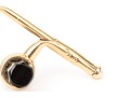 Tiffany & Co. 14k Yellow Gold Vintage Black Onyx Bar Style Three Piece Stud Set