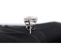 14k White Gold Round Brilliiant Cut Diamond Stud Earrings, App. 2.58 TCW, See Note