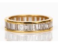 18k Baguette Diamond Eternity Band Ring, App. 2.00 TCW, Size 8, See Sizing Note