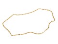18k Yellow Gold Opera Length Heavy Figaro Style Chain