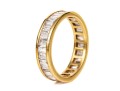 18k Baguette Diamond Eternity Band Ring, App. 2.00 TCW, Size 8, See Sizing Note