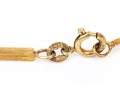 14k Yellow Gold Vintage Two Row Elongated Watch Style Link Bracelet