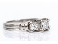 Platinum Princess Cut Diamond Ring, App. 1.00 TCW, Size 4.5