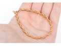 14k Yellow Gold Spiral Motif Snake Chain Bracelet