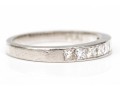 Jeff Cooper Platinum Princess Cut Diamond Band Ring, App. 0.64 TCW, Size 8.5-