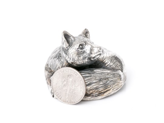 Buccellati Sterling Silver Miniature Precious Curled Fox