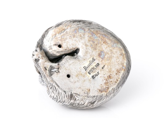 Buccellati Sterling Silver Miniature Precious Curled Fox