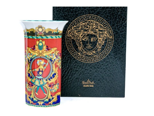 Vintage Versace By Rosenthal Studio-Linie Vase- Le Roi Soleil