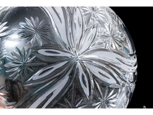 Fabulous Set Of Cast Aluminum And Crystal Mugs With Serving Bowl