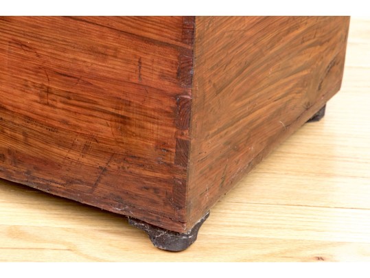 Vintage Chinese Rosewood Hinged Blanket Chest