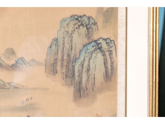 Pair Of Chinese Paintings On Silk
