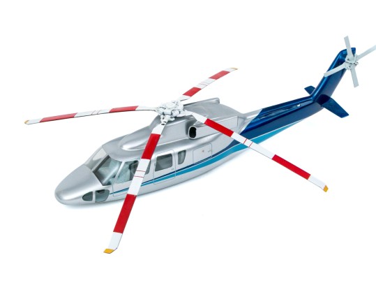 Hand-painted Wooden Model Helicopter