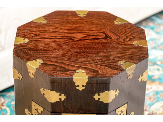 Korean Octagonal Rosewood Chest