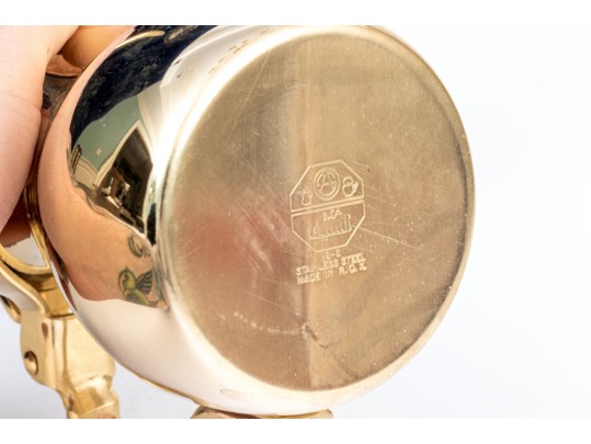 Stainless Steel Lidded Ewer Presented By The Commander Royal Saudi Air Force