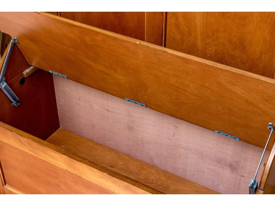 Hall Tree With Chest And Mirror