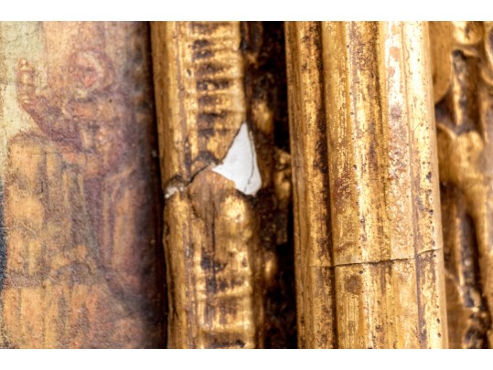 Studio Of Miguel Canals (Spanish, 1925-1995) Oil On Board, Madonna And Child