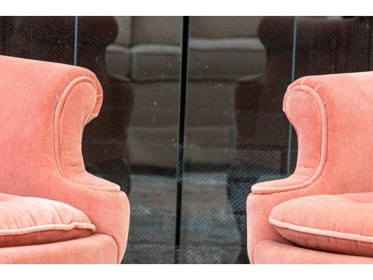 Pair Of Ellen's Custom Upholstery Wingback Chairs