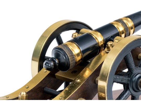 Quality Model Of A Cannon On Wood Base